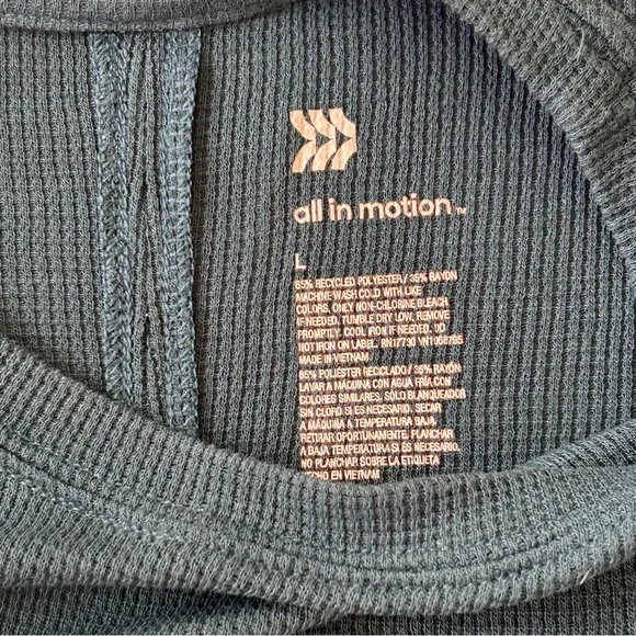 All in Motion Sleeveless Dark Teal Muscle Tee - Picture 4 of 4